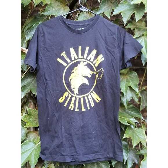 Rocky Balboa Italian Stallion Vintage Men's T Shirt Horse Head Boxing Size Med - Picture 1 of 3